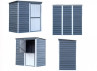 Abri jardin métal imitation bois avec porte fermière - 2.70 m²