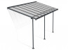 TOIT TERRASSE ALUMINIUM GRIS COUVERTURE EN POLYCARBONATE10 M2