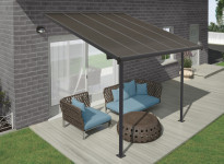 TOIT TERRASSE ALU GRIS 9.40 M2