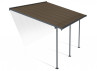 TOIT TERRASSE ALU GRIS COUVERTURE POLYCARBONATE BRONZE 12.75 M2