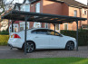 CARPORT ALU TOIT PLAT EN POLYCARBONATE - 15M2