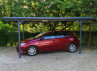 CARPORT ALU TOIT PLAT EN POLYCARBONATE - 15M2