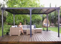 Tonnelle Alu - Toit Rigide 13 M2