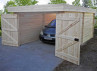 Garage Bois Toit Plat Acier 21m2