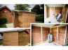 Abri Panneaux bois traité, toit plat 5.70M2
