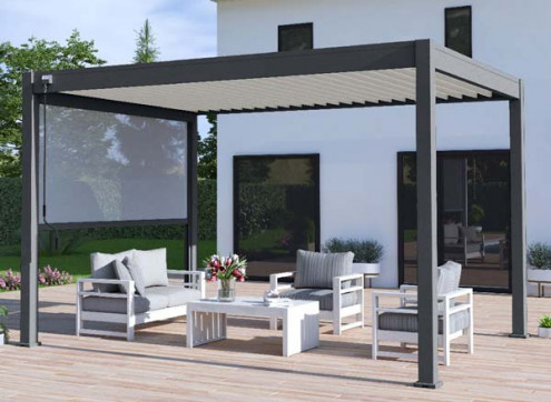 PERGOLA BIOCLIMATIQUE ALU BICOLOR 12M2