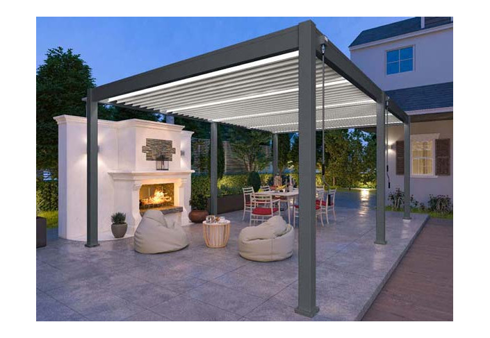 PERGOLA BIOCLIMATIQUE ALU BICOLOR 24M2