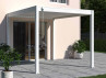 Pergola Bioclimatique Aluminium 9m2 Gris ou Blanc avec Store 3M