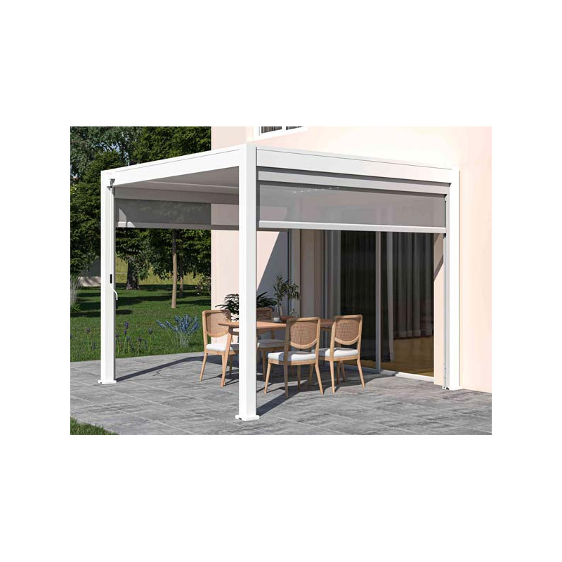 Kiosque de jardin alu GRACE 4m x 3m Gris anthracite