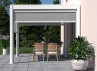 Pergola Bioclimatique Aluminium 9m2 Gris ou Blanc avec Store 3M