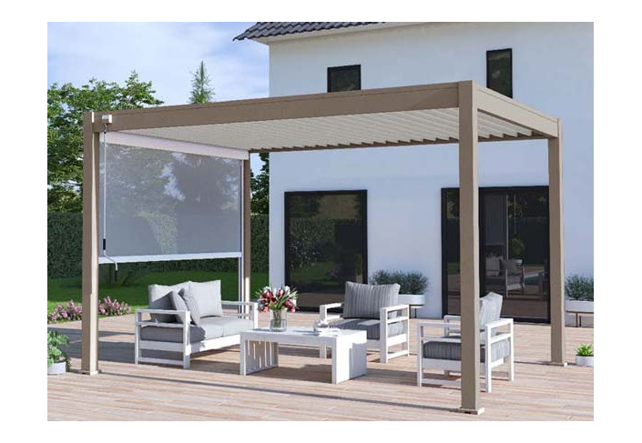 PERGOLA BIOCLIMATIQUE ALU BICOLORE 12M2