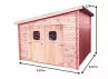 ABRI JARDIN BOIS DOUGLAS 9M2 - TOIT MULTIDIRECTIONNEL