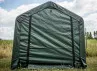 ABRI JARDIN TOILE RENFORCEE TOIT 2 PENTES - 3.35M2