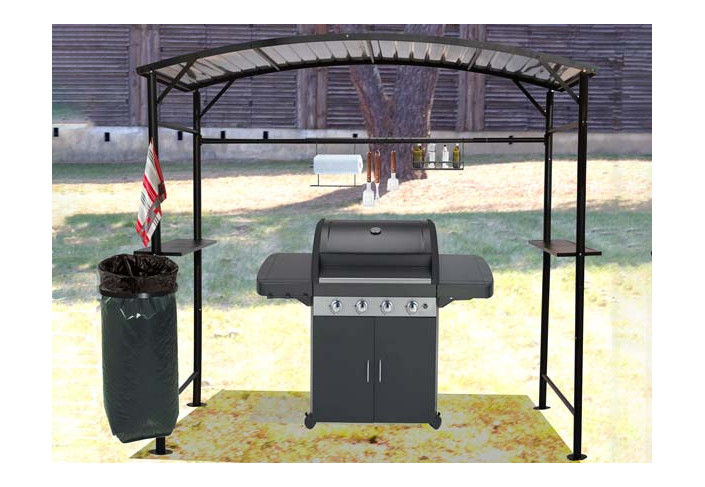 ABRI BARBECUE ACIER - 3M2