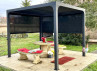 PERGOLA BIOCLIMATIQUE ALU + 2 STORES - 7M2