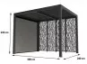 PERGOLA BIOCLIMATIQUE ALU + 2 BRISE-VUE - 7M2