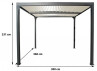 PERGOLA BIOCLIMATIQUE ALUMINIUM BICOLORE 11M2