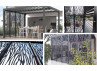 PERGOLA BIOCLIMATIQUE ALU + PANNEAUX MOUCHARABIEH