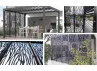 PERGOLA BIOCLIMATIQUE ALU + PANNEAUX MOUCHARABIEH