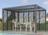PERGOLA BIOCLIMATIQUE ALU + PANNEAUX MOUCHARABIEH