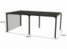 PERGOLA BIOCLIMATIQUE ALU 21M2 + 1 STORE LATERAL 3.60M 