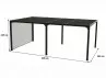PERGOLA BIOCLIMATIQUE ALU 21M2 + 1 STORE LATERAL 3.60M 