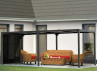 PERGOLA BIOCLIMATIQUE ALU 21M2 + 1 STORE LATERAL 3.60M 