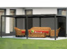 PERGOLA BIOCLIMATIQUE ALU 21M2 + 2 STORES GRANDE LARGEUR