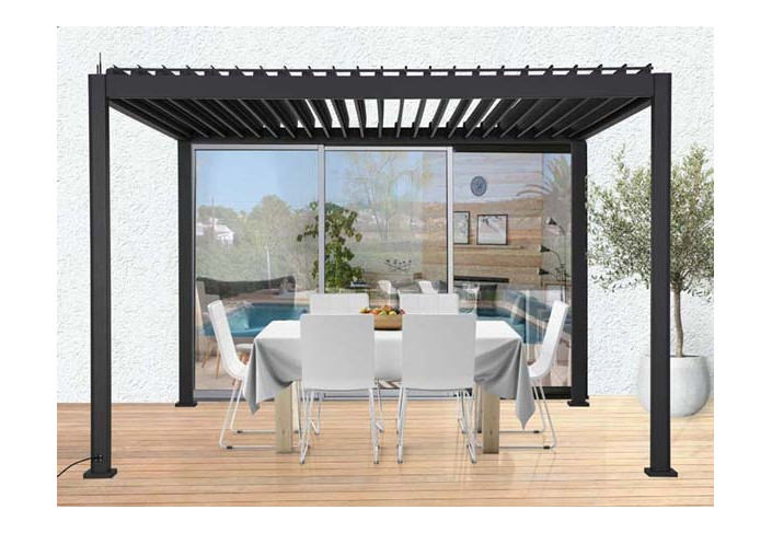 PERGOLA BIOCLIMATIQUE MOTORISÉE + LED 12M2