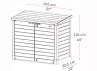 Abri Rangement resine 1200L