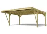 Carport Double Bois Traité - 31M2