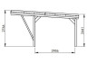 Carport Double Bois Traité - 31M2