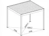 Plan Pergola Bioclimatique Motorisée Aluminium - 16M2