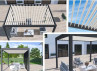 Pergola Bioclimatique Motorisée Aluminium Bicolore - 16M2