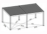 PLAN PERGOLA BIOCLIMATIQUE ALU VENTELLES MOTORISÉE 24M2