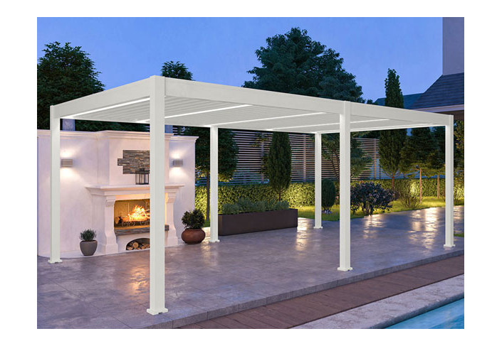 PERGOLA BIOCLIMATIQUE ALU VENTELLES MOTORISÉE 24M2