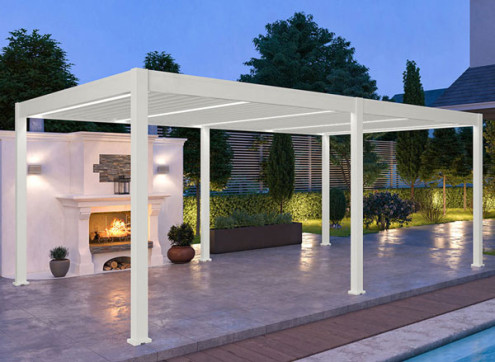 PERGOLA BIOCLIMATIQUE ALU VENTELLES MOTORISÉE 24M2