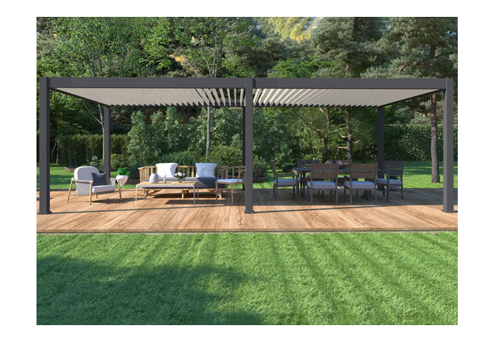 Pergola Bioclimatique Motorisée Alu Bicolore 32M2