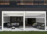 PERGOLA BIOCLIMATIQUE ALU 24M2 + 2 STORES 3M