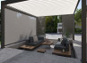 PERGOLA BIOCLIMATIQUE ALU BICOLORE 24M2 + 2 STORES