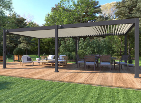 PERGOLA BIOCLIMATIQUE ALU BICOLORE 32M2