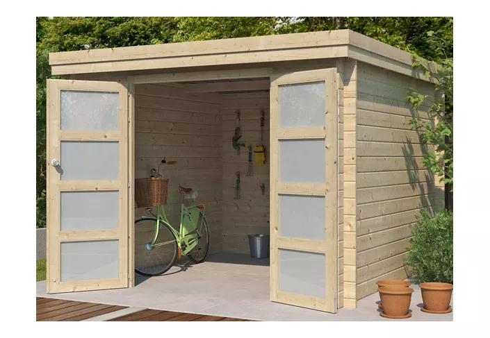Abri Jardin Moderne Madriers Bois 28mm 9m2