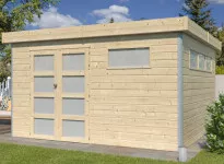 Abri cubique toit acier 8.70 m2