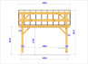 CHARPENTE BOIS TENON/MORTAISE MONOPENTE - 19m2