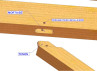 CHARPENTE BOIS TENON/MORTAISE MONOPENTE - 19m2