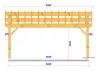 CHARPENTE BOIS TENON/MORTAISE 2 PANS - 42M2
