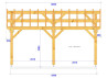 CHARPENTE BOIS TENON/MORTAISE MONOPENTE - 22.50M2