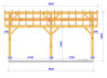 CHARPENTE BOIS TENON/MORTAISE MONOPENTE - 23M2