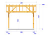 CHARPENTE BOIS TENON/MORTAISE Asymétrique - 23m2