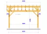 CHARPENTE BOIS TENON/MORTAISE DOUBLE PENTE - 20M2